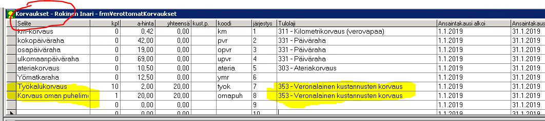 km korvaus 2020